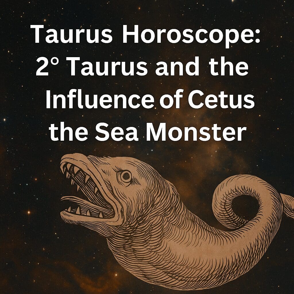 The sea monster cetus one of the many constellations in the Taurus space