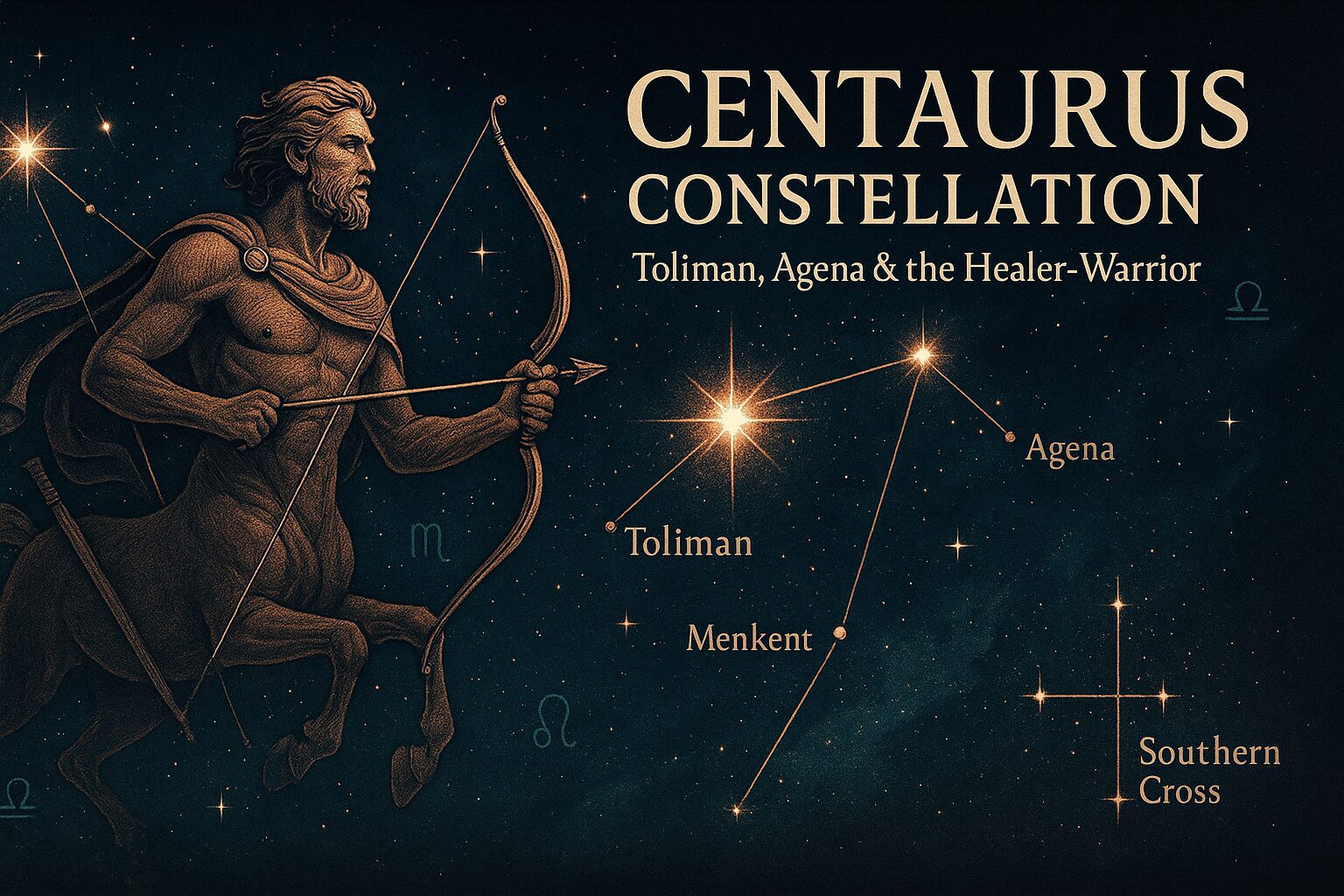 centaurus constellation seo Star map of the Centaurus constellation with α Centauri (Toliman) and β Centauri (Agena) pointing toward the Southern Cross.